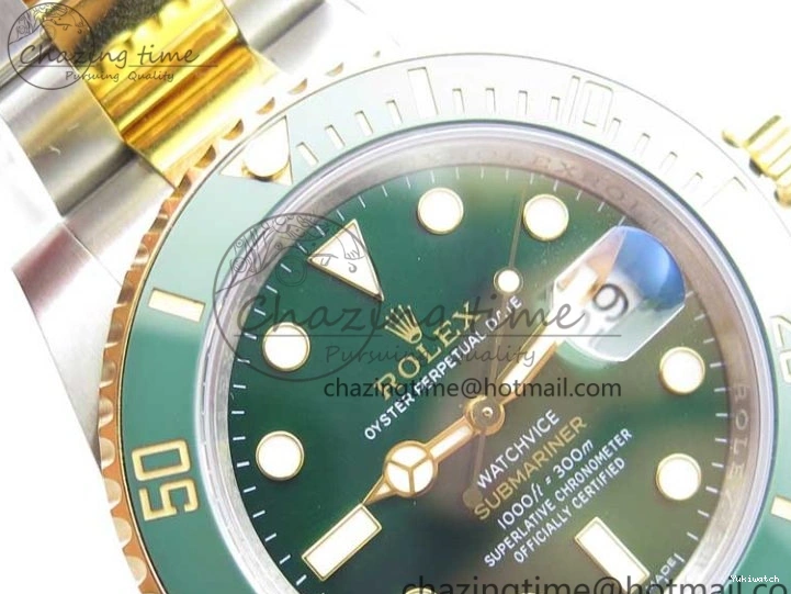 Wrapped MAX VRF Dial Green Bracelet A2836 116613 Edition Bezel on YG Submariner Version Best SS YG LV 0831